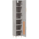  Visoka komoda siva sonome 34,5x34x180 cm od konstruiranog drva | shoptok.hr