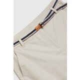 Marisse Beige Cotton Shorts With A Belt | Eponuda.ba