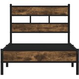  Okvir kreveta bez madraca s uzglavljem boja hrasta 90x200 cm | shoptok.hr