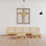 Maison Chic Seti vrtnega pohištva - Vrtna garnitura - Vrtni pohištvo set 6-delna trdna borovina, (21816476) | Shoptok.si
