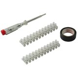 VOLTOMAT Set za elektro instalaciju (1 x ispitivač napona, 1 x izolacijska traka 4,5 m, 1 x vijčani terminal 4 mm², 1 x vijčani terminal 6 mm²) | shoptok.hr