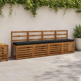  Jastučići za klupe - 2 dijela VUGHT 2 pcs 100% poliester Crna | shoptok.hr