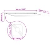 vidaXL Ročna retraktibilna tenda bela 500x300 cm | Shoptok.si