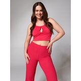 Sinsay ženski kratki top na vezanje s uzorkom 8982J-43X | shoptok.hr