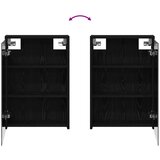  Kupaonski ormar s ogledalom Crni hrast 43 x 16 x 62.5 cm | shoptok.hr