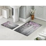  Set za kupatilo Lila cvetići sa gumenom podlogom 40x60cm + 60x90cm, SG-017 Cene
