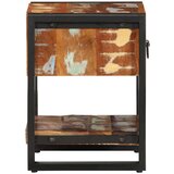 vidaXL Nočna omarica večbarvna 35x34x45 cm trden predelan les | Shoptok.si
