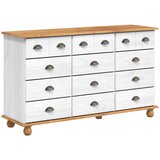 vidaXL ladica "ASKIM" Bijela 79x40x133.5 cm Solid Wood Pine | shoptok.hr
