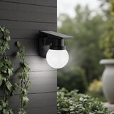  LED solarna zidna svetiljka LED/3,7V 3000/4000/6400K IP54 1800 mAh crna + daljinski upravljač | Eponuda.com