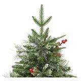  Osvijetljeno božićno drvce sa šiškama zeleno 120 cm PVC i PE | Eponuda.com