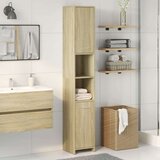  kopalniška omarica sonoma hrast 30x30x183,5 cm inženirski les, (21416187) | Shoptok.si