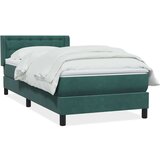  Box Spring krevet s madracem tamnozeleni 80x220 cm baršun | shoptok.hr