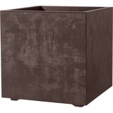 DEROMA Kocka za rastline "Millenium" z zbiralnikom vode - Brownstone - 39 cm | Shoptok.si