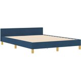 vidaXL Postelja Modra 140x190 cm Tkanina, (22048964) | Shoptok.si