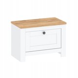 AKORD Omarica za čevlje z majhnimi krilnimi vrati White Golden Oak, (21978514) | Shoptok.si