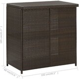 Poli Barska garnitura 3-delna poli ratan rjava | Shoptok.si