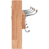  Zidna vješalica 42 x 8,5 x 14 cm od masivnog drva oraha | shoptok.hr