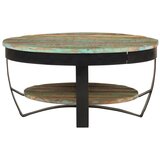 Maison Chic Klubska mizica - kavna mizica - Nizka mizica iz trdnega predelanega lesa 65x32 cm, (21753802) Cene