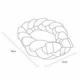 MeowBaby Ružičasto gnijezdo za bebe 47x70 cm - | shoptok.hr