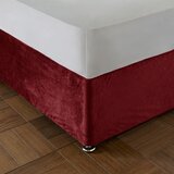 Catherine Lansfield Rdeča napenjalna žametna prevleka za okvir postelje 152x198 cm Kingsley – | Shoptok.si