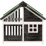  Kućica za pse siva 96 x 60 5 x 87 cm od masivne borovine | shoptok.hr