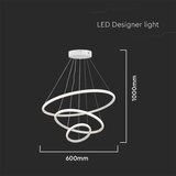  LED luster na sajli LED/32W/230V 3000K bela | Eponuda.com