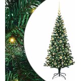  Umjetno predsvijetljeno božićno drvce Zelena 120 cm PVC i metal | shoptok.hr