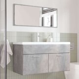  3-dijelni set kupaonskog namještaja siva boja betona drveni 90 x 38.5 x 46 cm | shoptok.hr