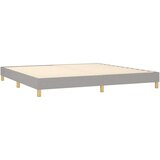  Krevet s oprugama i madracem svjetlosivi 200 x 200cm od tkanine | shoptok.hr