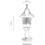 Opviq Vanjska zidna lampa BSU-68186-BSY-M3-K, 60 cm, IP65, E27, 40W, Crna | Eponuda.ba