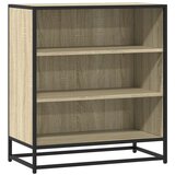 vidaXL Komoda sonoma hrast 68x35x76 cm inženirski les in kovina, (22010679) | Shoptok.si