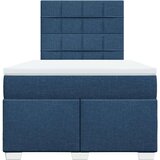vidaXL Krevet s oprugama i madracem plavi 120 x 190 cm od tkanine | shoptok.hr