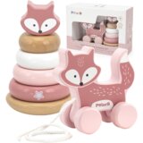 Viga polarb set drvena piramida lisica + lisica za vuču | shoptok.hr