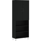 Maison Chic Visoka Komoda - Predalnik črna 69,5x34x180 cm inženirski les, (21717174) Cene