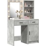 vidaXL Set od 2 Betonski sivi MDF s betonskim efektom Kompaktno | shoptok.hr