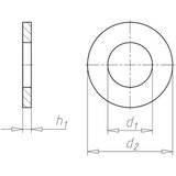 CNC Kitchen Standard Washer (DIN 125), Stainless Steel A2, M4 (100 pcs) | Eponuda.com