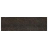  Kupaonska radna ploča tamnosmeđa 200x60x(2-4) cm tretirano drvo | shoptok.hr