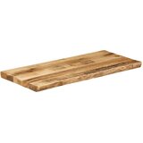 Stolna ploča sa živi rub 90x40x3,8 cm masivno grubo drvo manga | Eponuda.com