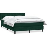 Box Spring krevet s madracem tamno zeleni 160x220 cm baršun | shoptok.hr