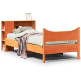 Maison Chic Posteljni okvir - Enojna postelja - Postelja za odrasle brez vzmetnice voščeno rjav 75x190 cm borovina-J13505, (21768584) | Shoptok.si