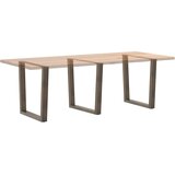  Noge za blagovaonski stol V-oblik 3 kom Prirodni čelik 90 x (72-73,3) cm Čelik | shoptok.hr