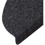  Samoljepljivi otirači za stepenice 15 kom 56x17x3 cm antracit | shoptok.hr