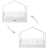 BELLAMY Dream Nest postelja hiška 160x80 cm, snežna | Shoptok.si