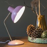 QAZQA Retro namizna svetilka roza z bronasto - Milou | Shoptok.si