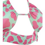 Trendyol Pink Leopard Pattern Cut Out Detailed Bikini Top | ePonuda.com