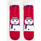 Gemre Red insulated socks with Snowman Challi Cene