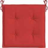  Jastuci za vrtne stolice 2 kom crveni 50x50x4 cm od tkanine | shoptok.hr