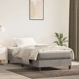 vidaXL Box spring posteljni okvir svetlo siv 80x200 cm žamet | Shoptok.si