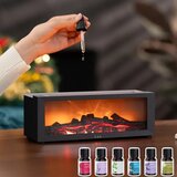 Aroma difuzer 3D Kamin sa LED plamenom i daljincem | Eponuda.com
