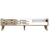 Hanah home TV polica Valensiya - Walnut White